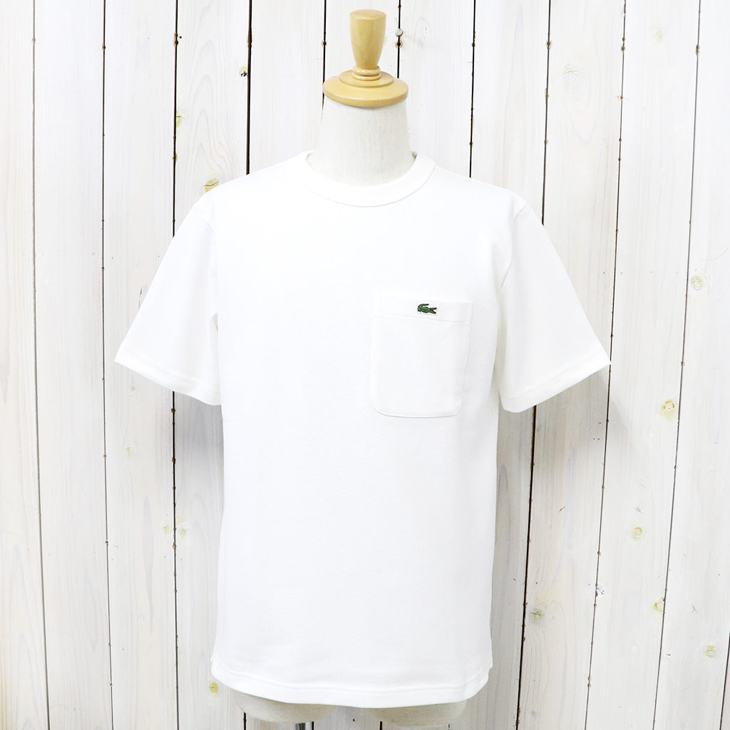 LACOSTE『BIG PIQUE ポケットTシャツ』(WHITE)