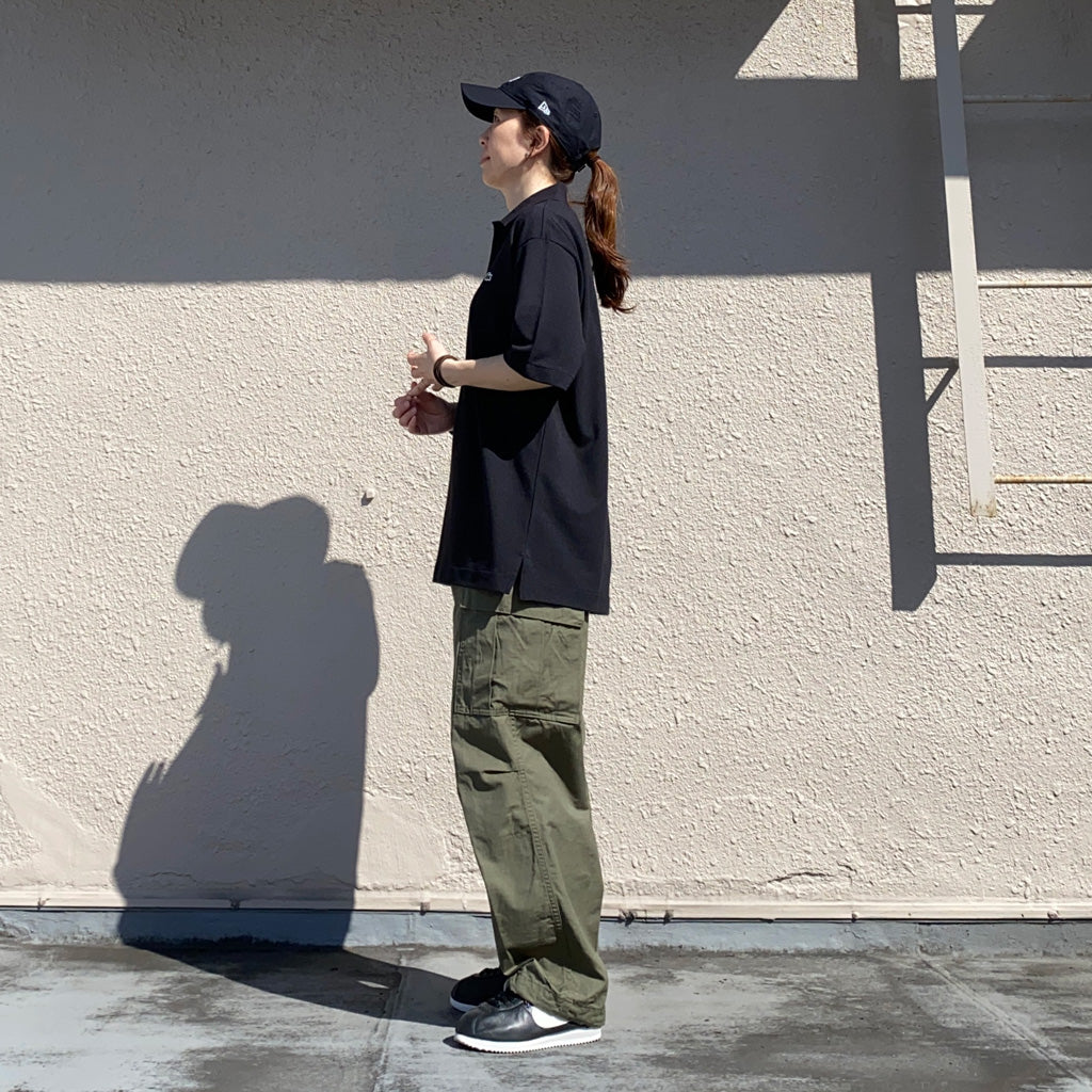 LACOSTE『オーバーサイズ ポロシャツ』(BLACK)