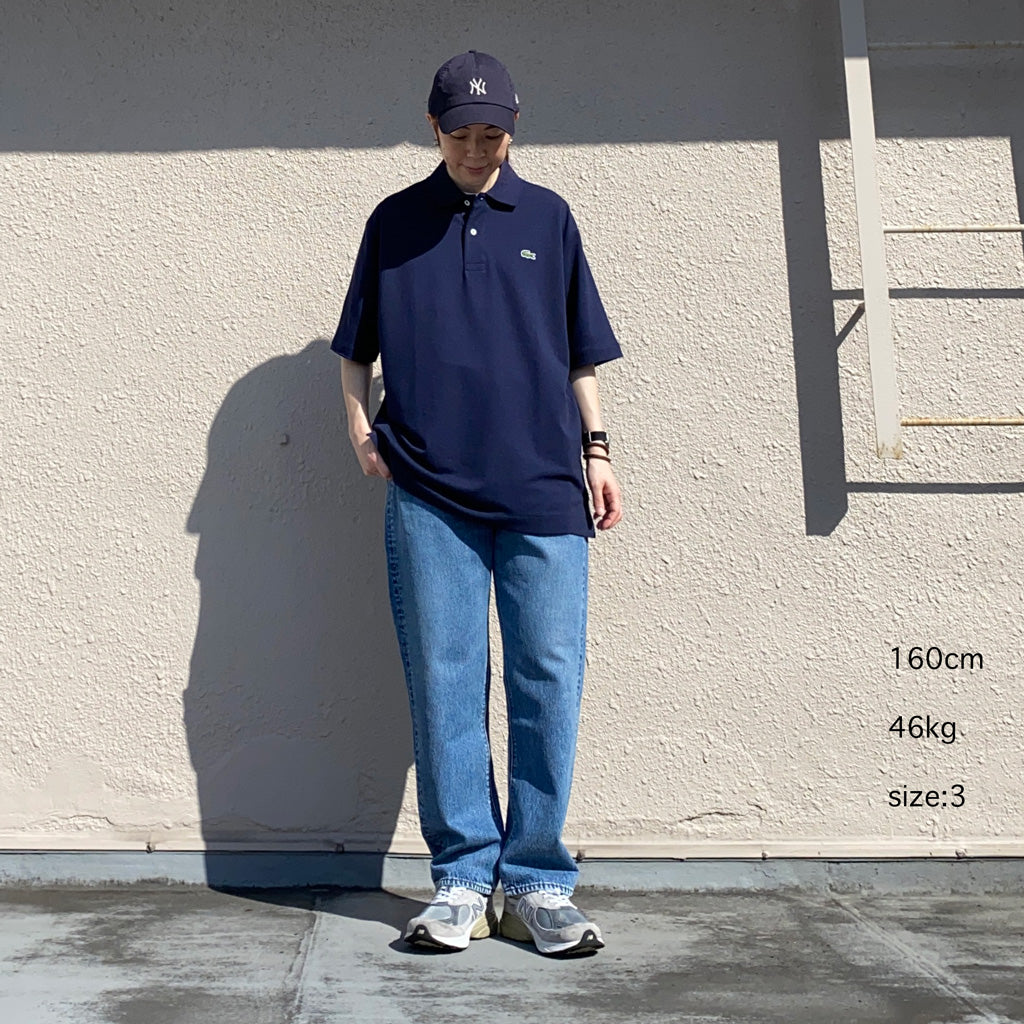 LACOSTE『オーバーサイズ ポロシャツ』(NAVY)