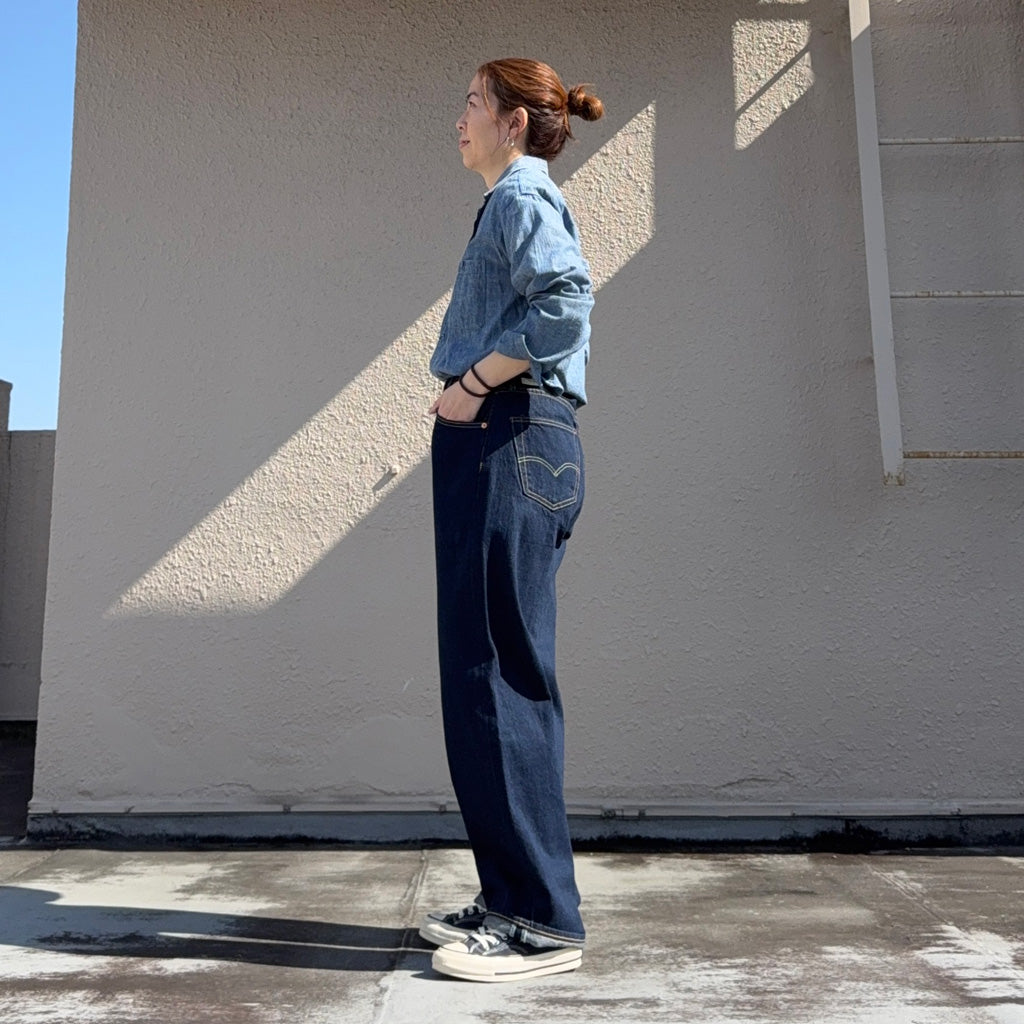 LEVI'S : 501 LOOSE ジーンズ (ダークインディゴ)