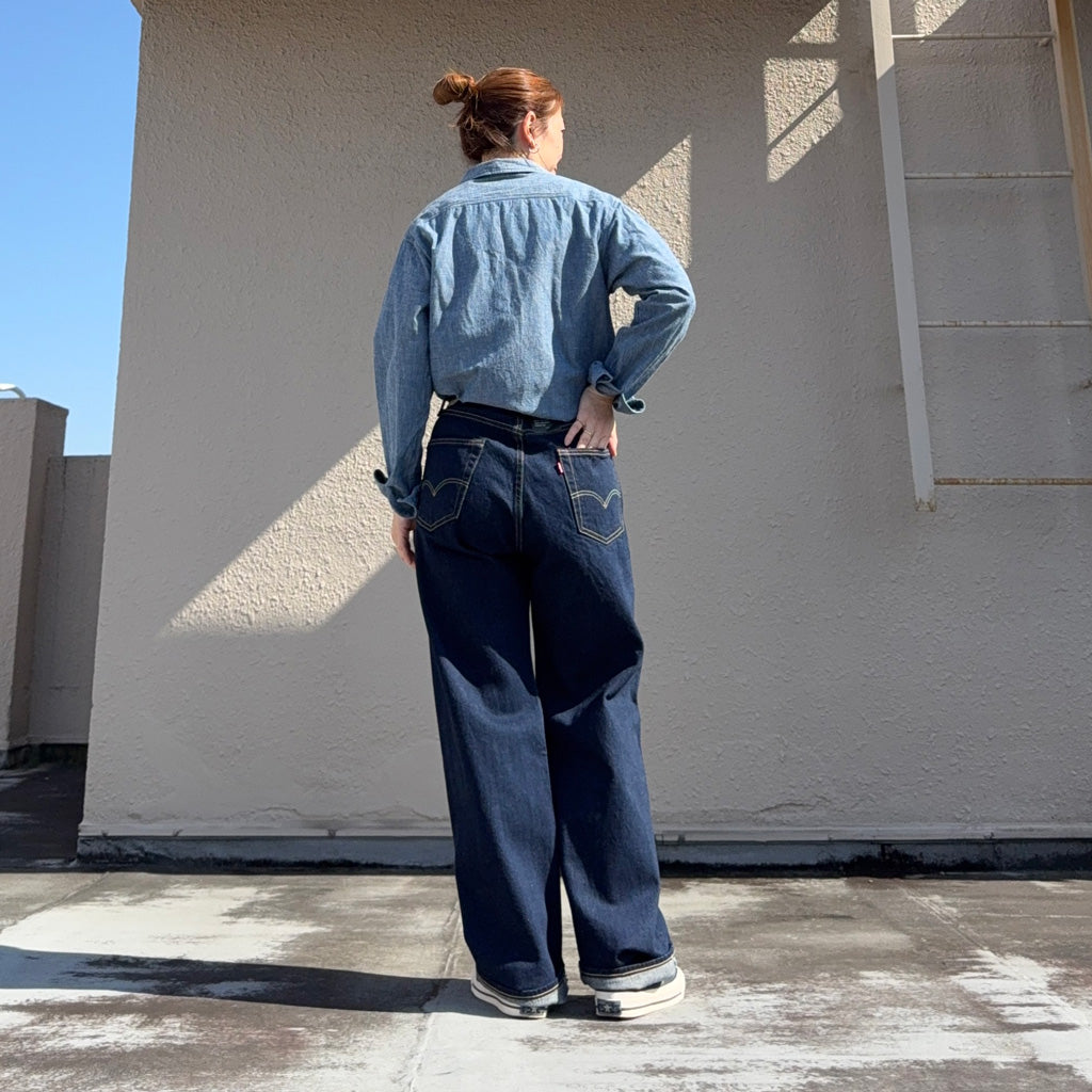 LEVI'S : 501 LOOSE ジーンズ (ダークインディゴ)