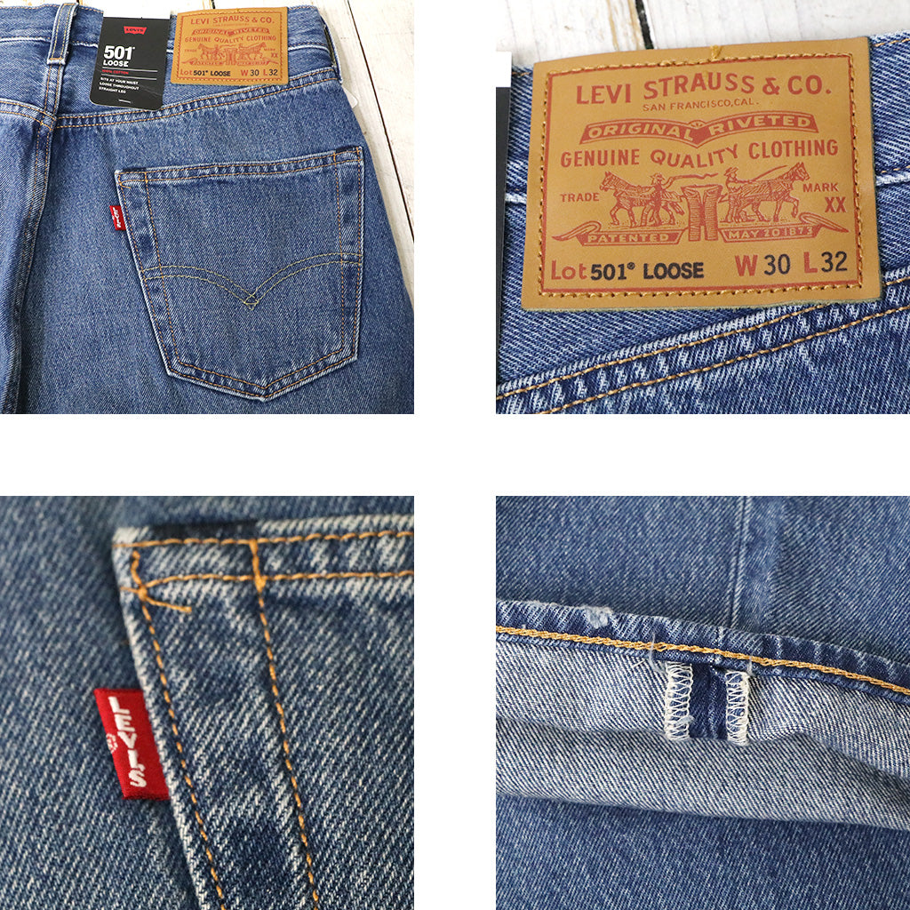 LEVI'S : 501 LOOSE ジーンズ (ミディアムインディゴ)