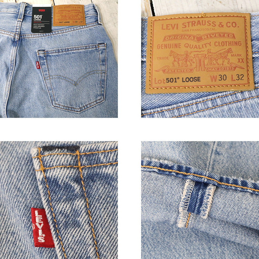 LEVI'S : 501 LOOSE ジーンズ (ライトインディゴ) (0057u0009)