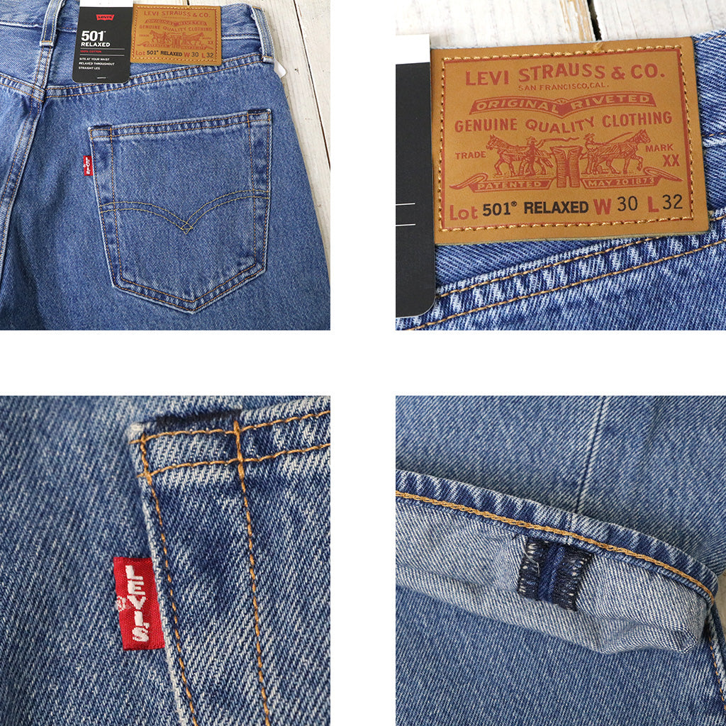 LEVI'S : 501 RELAXED ジーンズ (ミディアムインディゴ)
