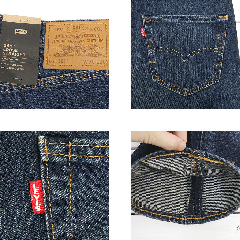LEVI'S : 568 LOOSE STRAIGHT (ミディアムインディゴ) (29037-0158)