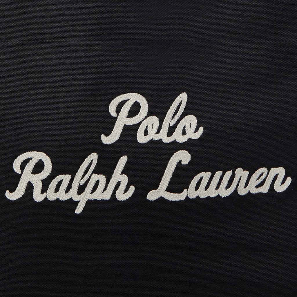 POLO RALPH LAUREN : エンブロイダリー キャンバス トート (BLACK)