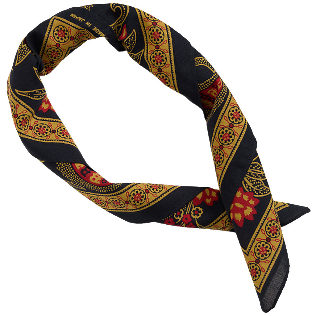 Double RL : MOTORCYCLIST-PRINT COTTON BANDANA