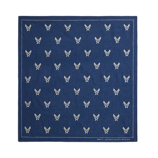 Double RL : WINGED-LOGO INDIGO BANDANA