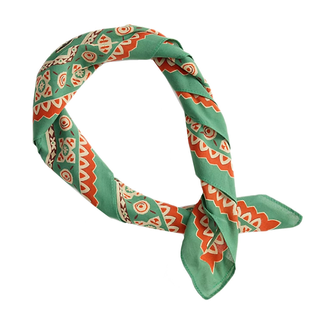 Double RL : WESTERN PRINT COTTON BANDANA