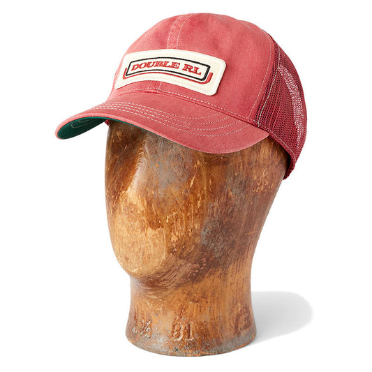 Double RL : INDIGO DENIM TRUCKER CAP (FADED RED)