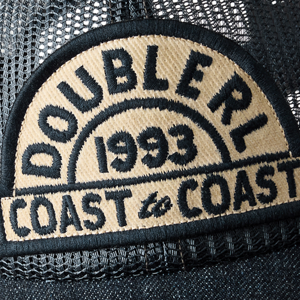 Double RL : DENIM-BILL MESH TRUCKER CAP (NAVY)