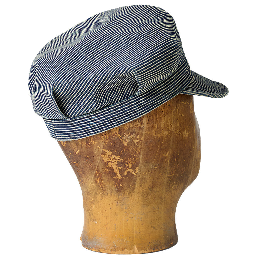 Double RL : STRIPED PIQUE RAILMAN CAP