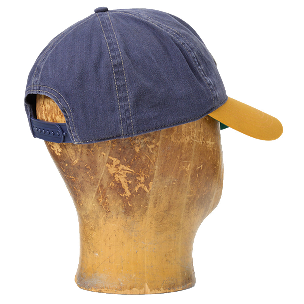 Double RL : HERRINGBONE TWILL TRUCKER CAP (PURPLE)