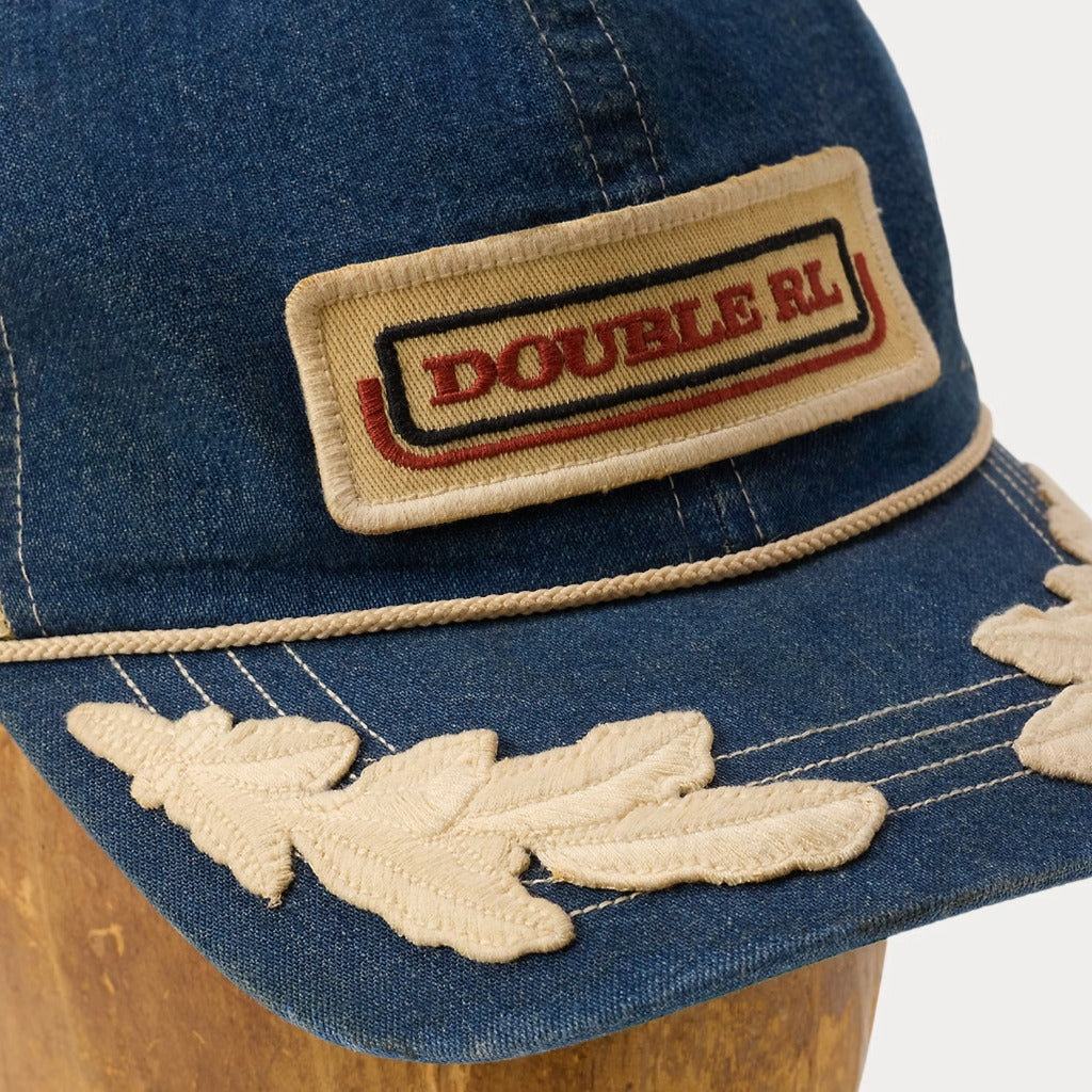 Double RL : LOGO PATCH DENIM TRUCKER CAP (SPRINGVALE WASH)