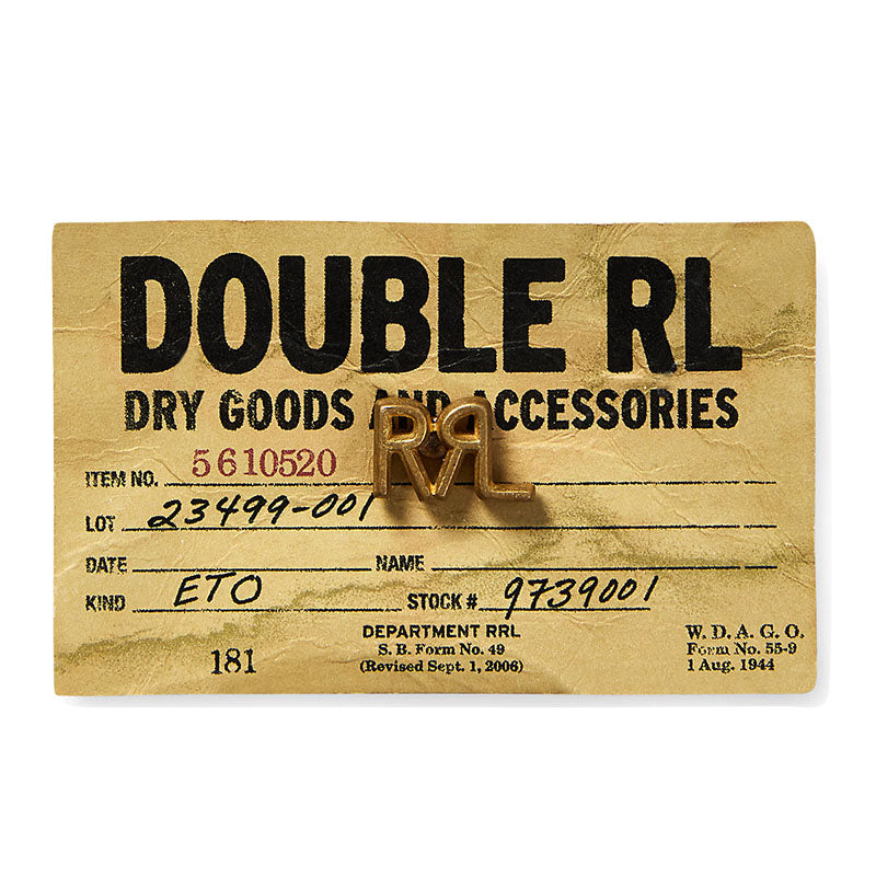Double RL : BRASS LOGO PIN