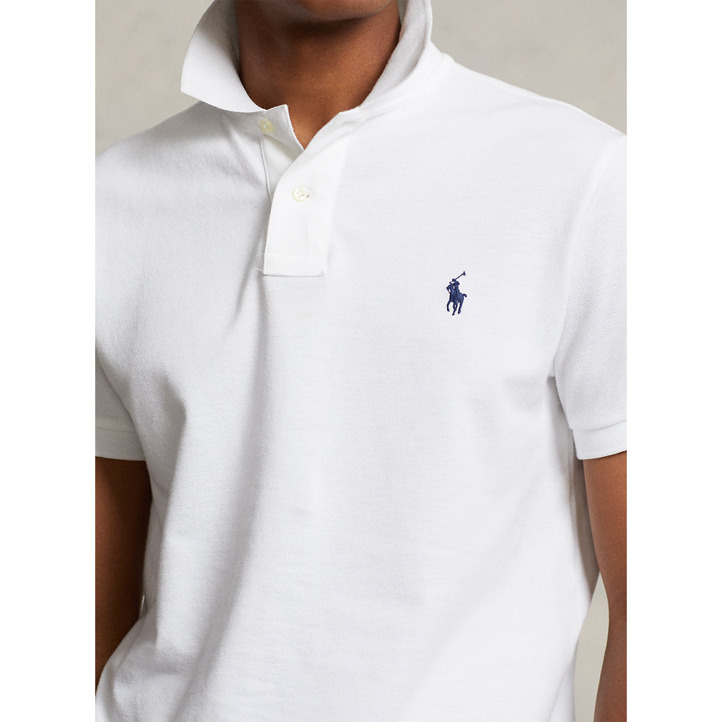 POLO RALPH LAUREN『カスタム スリム フィット ポロシャツ』(WHITE)