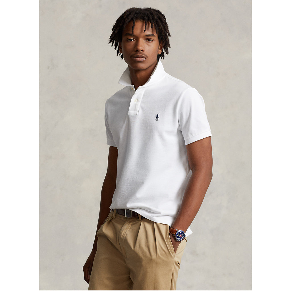 POLO RALPH LAUREN『カスタム スリム フィット ポロシャツ』(WHITE)