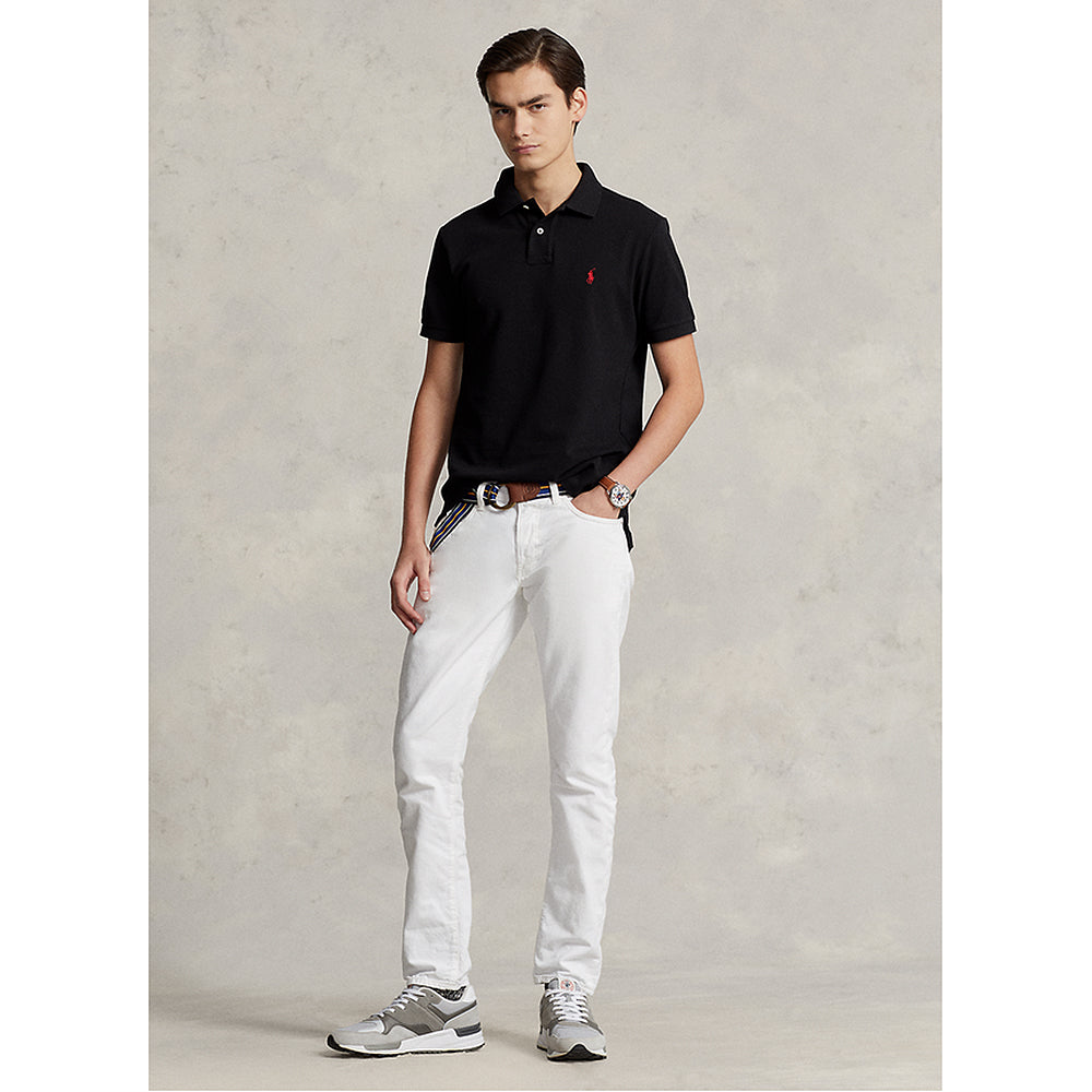 POLO RALPH LAUREN『カスタム スリム フィット メッシュ ポロシャツ』(BLACK)