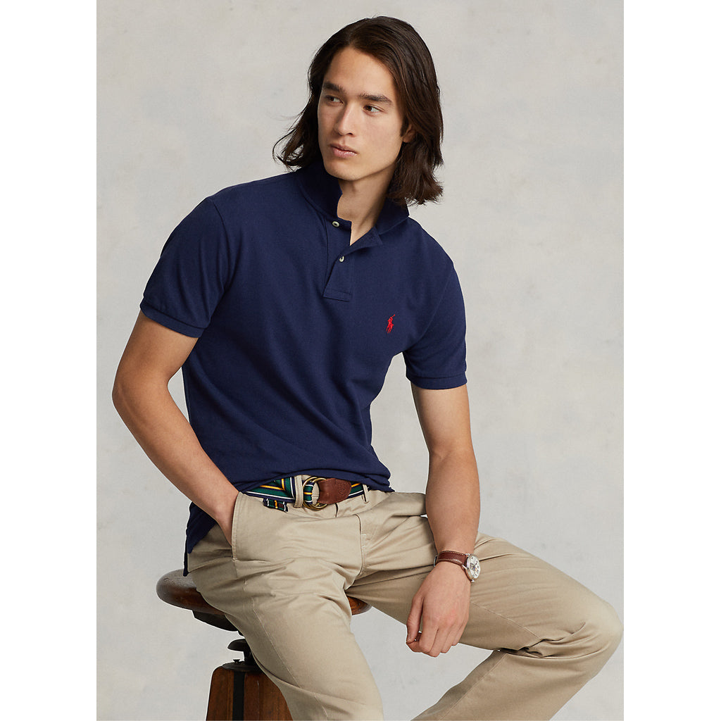 POLO RALPH LAUREN『カスタム スリム フィット ポロシャツ』(NEWPORT NAVY)