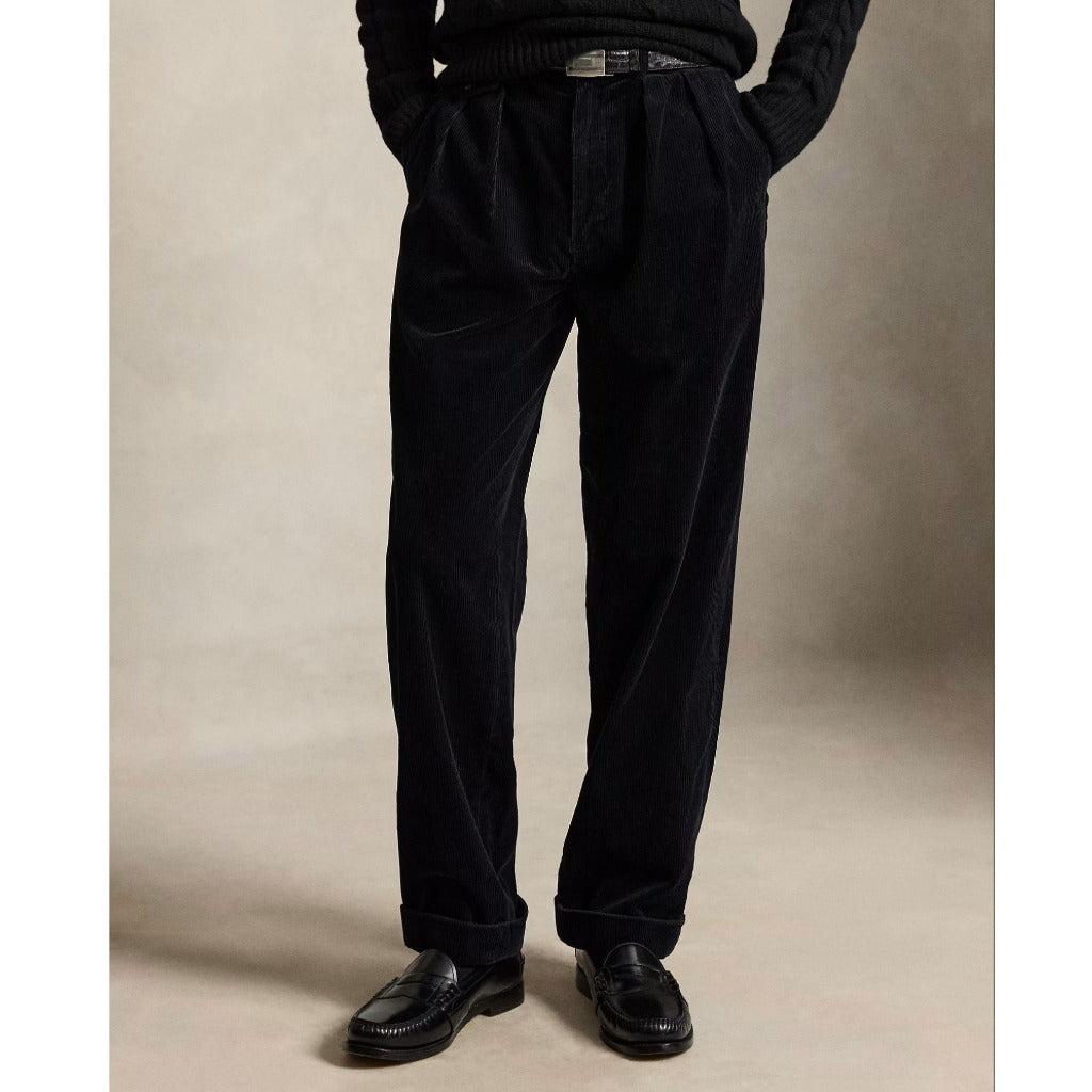POLO RALPH LAUREN : RELAXED FIT CORDUROY WHITMAN CHINO PLEATED