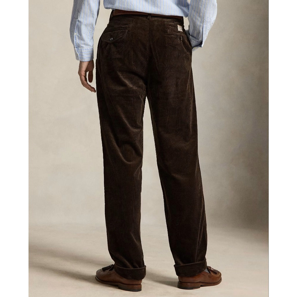 POLO RALPH LAUREN : RELAXED FIT CORDUROY WHITMAN CHINO PLEATED