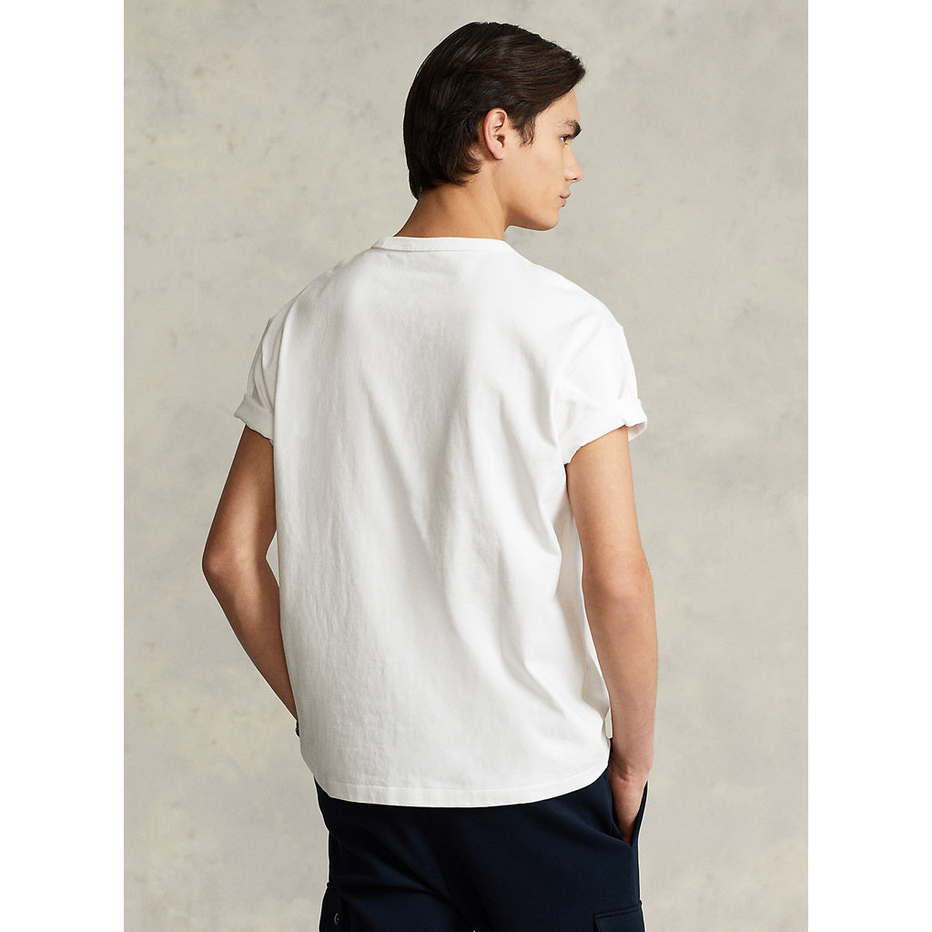 POLO RALPH LAUREN『クラシックフィット ヘビーウェイト Tシャツ』(WHITE)