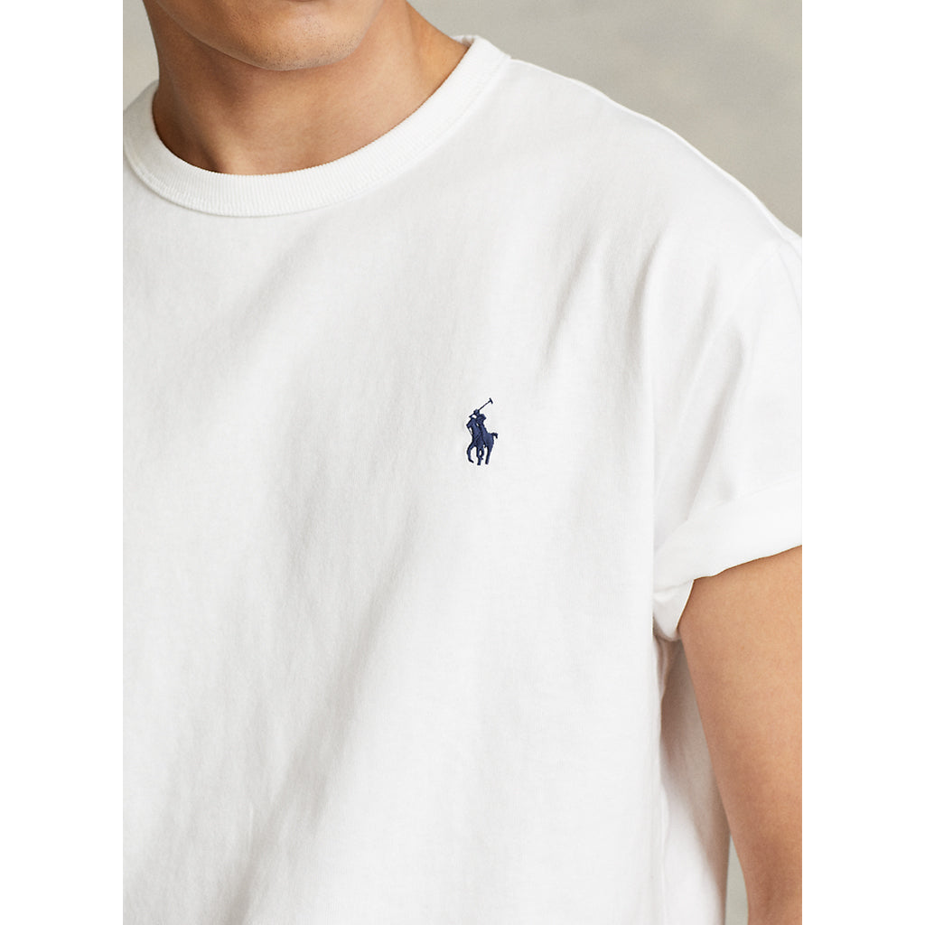 POLO RALPH LAUREN『クラシックフィット ヘビーウェイト Tシャツ』(WHITE)