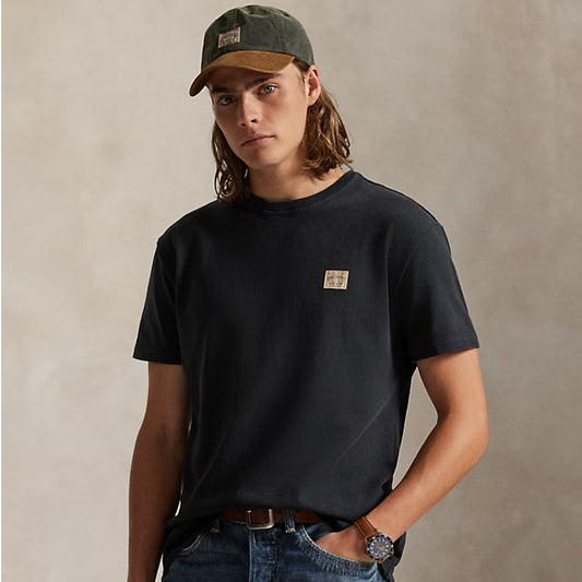 POLO RALPH LAUREN : クラシックフィット ガーメントダイ Tシャツ (POLO BLACK)
