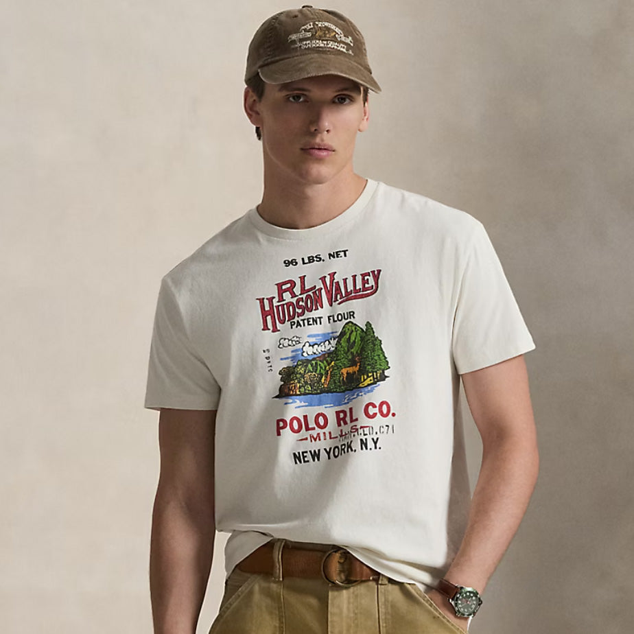 【SALE30%OFF】POLO RALPH LAUREN : クラシックフィット ジャージー グラフィック Tシャツ (NEVIS)