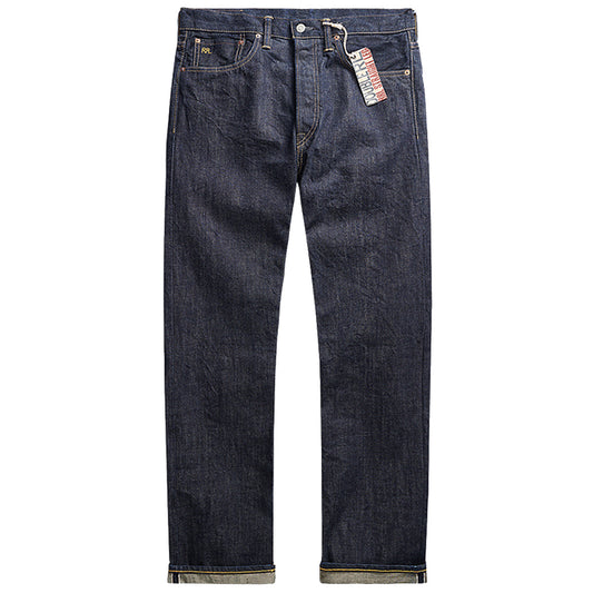 Double RL : STRAIGHT FIT SELVEDGE JEAN (BLUE)