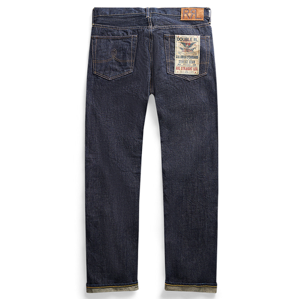 Double RL : STRAIGHT FIT SELVEDGE JEAN (BLUE)
