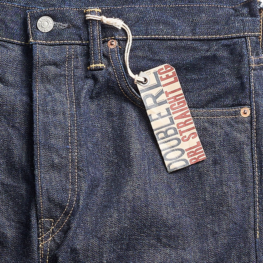 Double RL : STRAIGHT FIT SELVEDGE JEAN (BLUE)