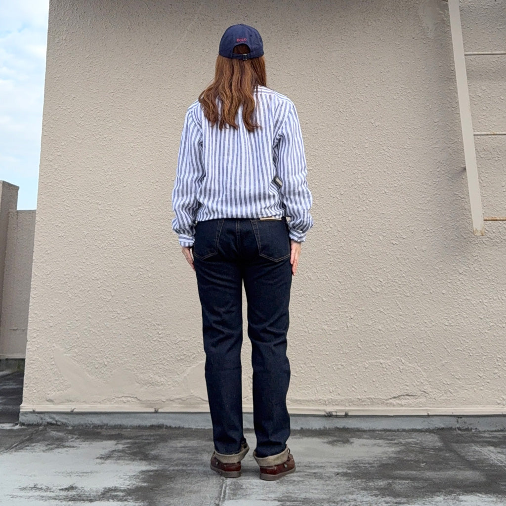 Double RL : SLIM FIT ONE WASHED JEAN (BLUE)