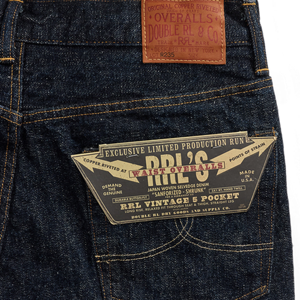Double RL : LIMITED EDITION VINTAGE 5-POCKET JEAN (INDIGO)