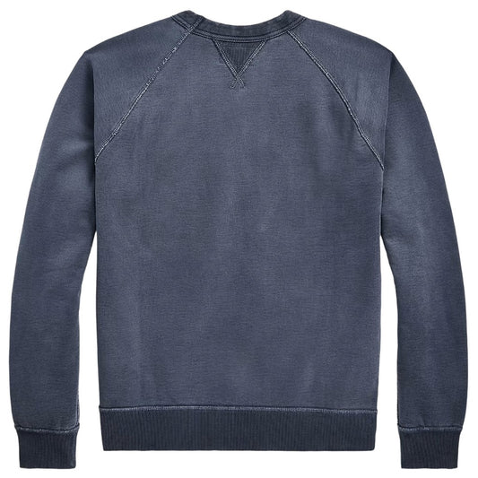 Double RL : GARMENT-DYE FRENCH TERRY SWEAT SHIRT (NAVY)