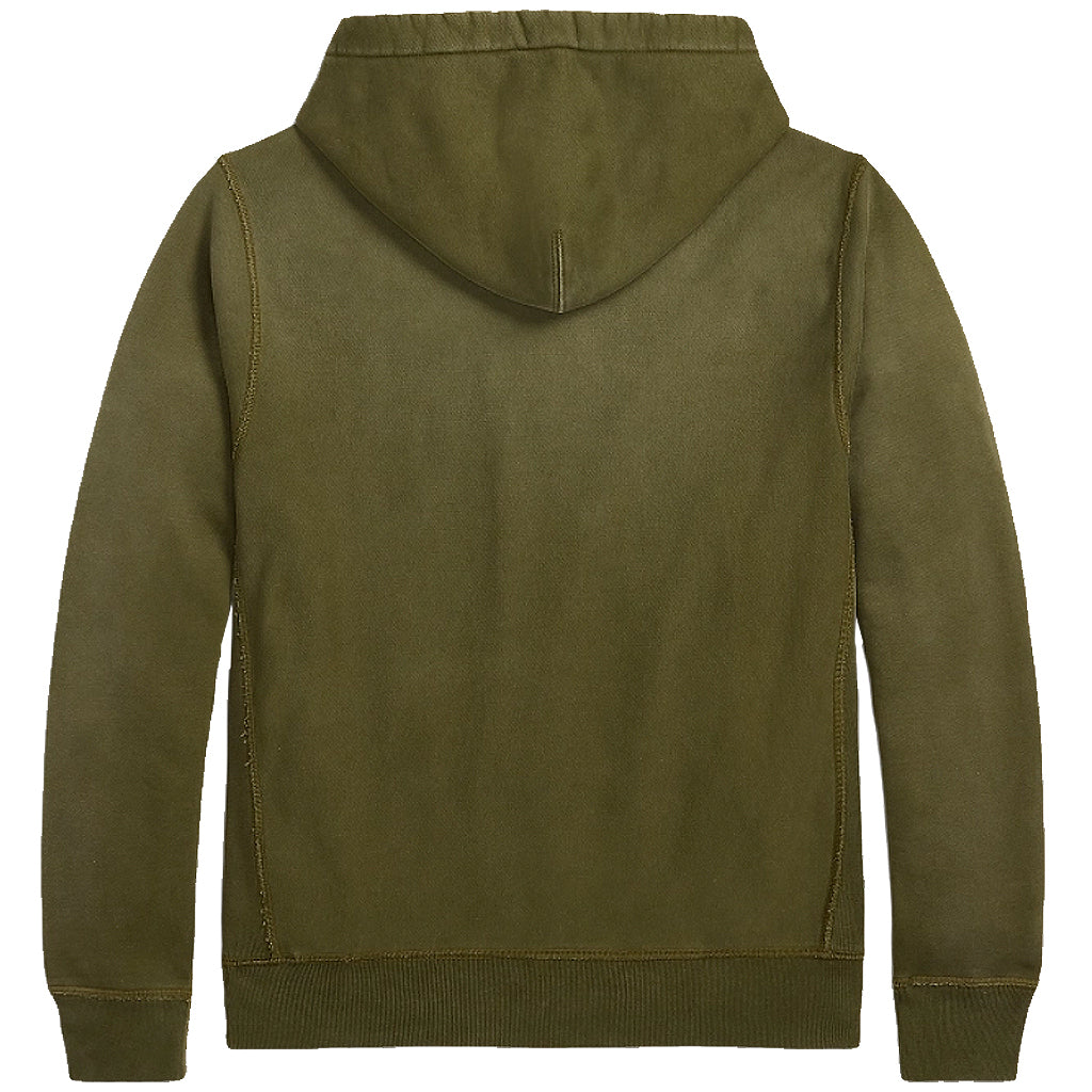 Double RL『GARMENT-DYE FLEECE HOODIE』(GREEN)