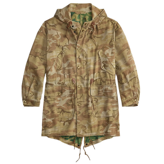 【SALE30%OFF】Double RL : DOUBLE-SIDED CAMO TWILL PARKA