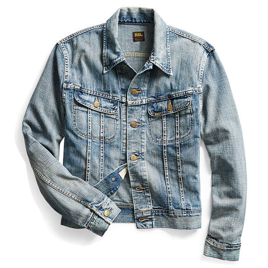 Double RL : INDIGO DENIM JACKET (LEELAND WASH)