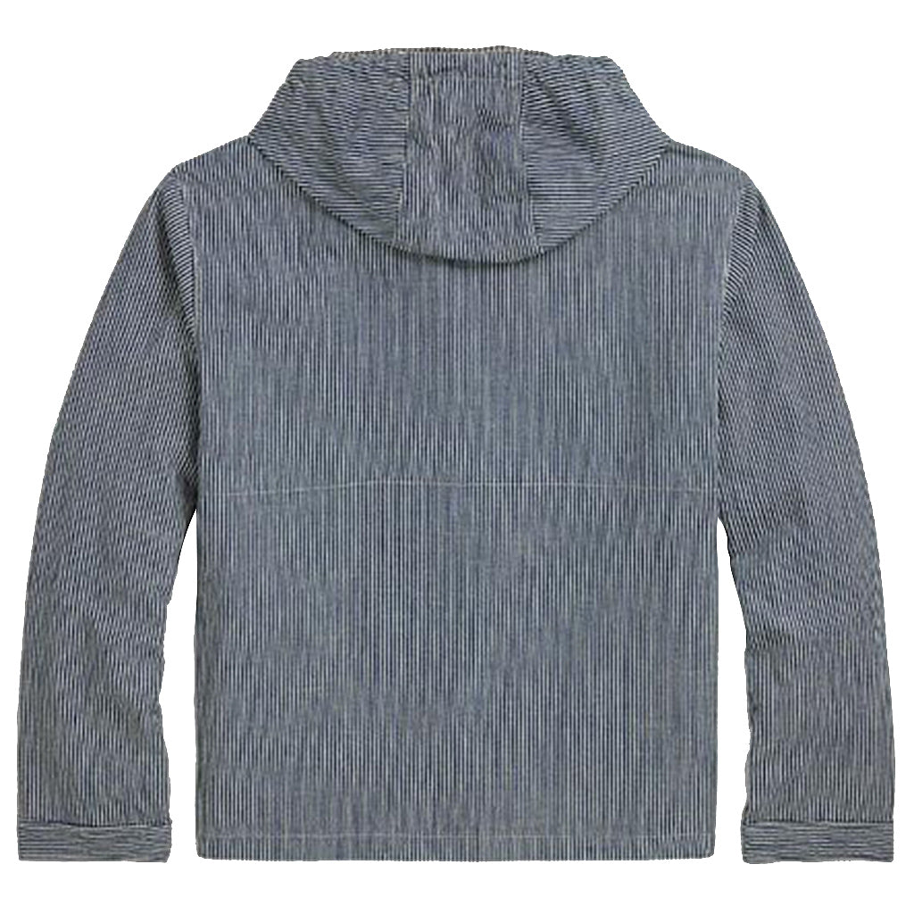 【SALE40%OFF】Double RL : INDIGO STRIPED TWILL HOODED JACKET