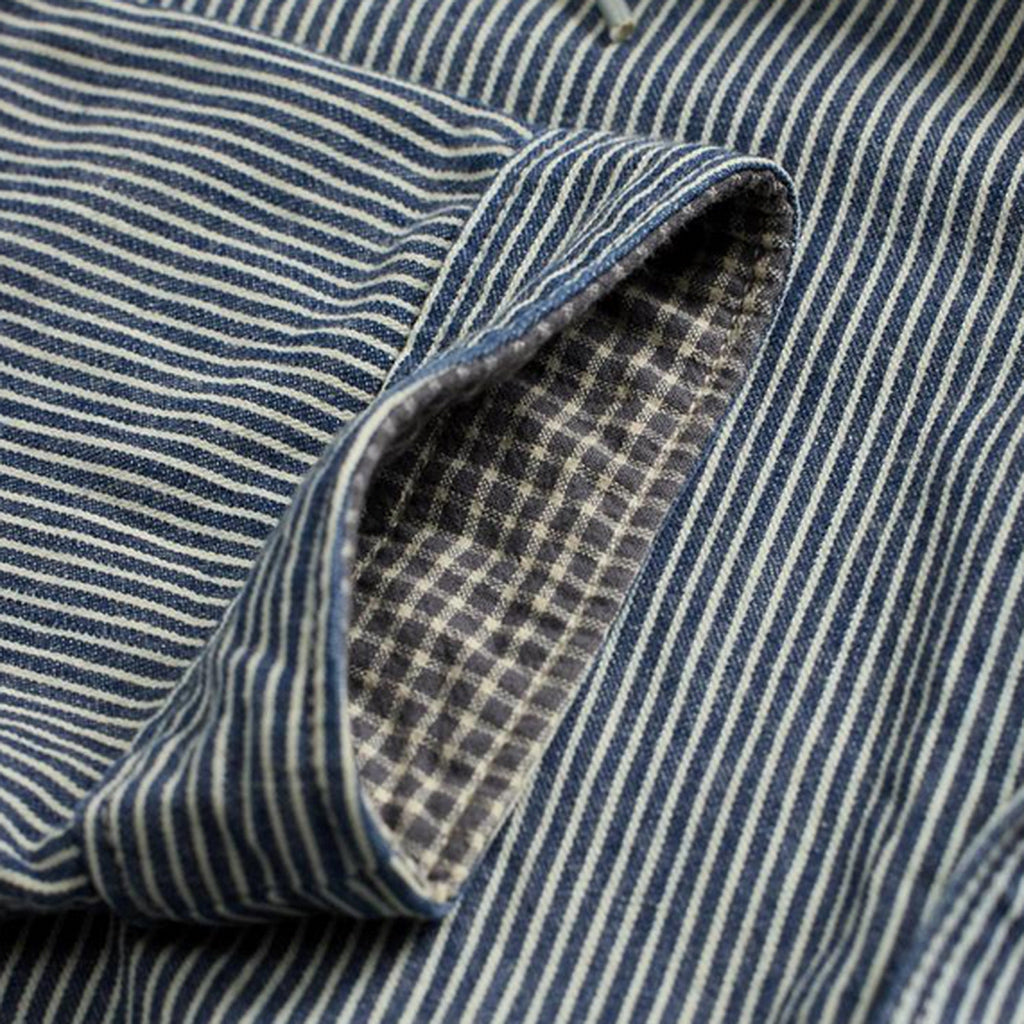 【SALE40%OFF】Double RL : INDIGO STRIPED TWILL HOODED JACKET