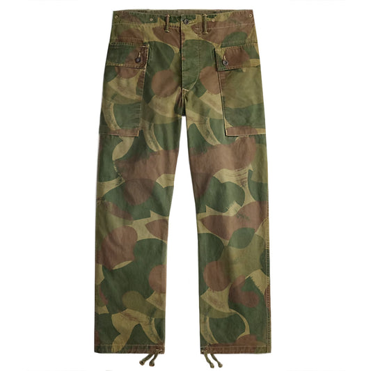 Double RL : CAMO POPLIN CARGO FIELD PANT