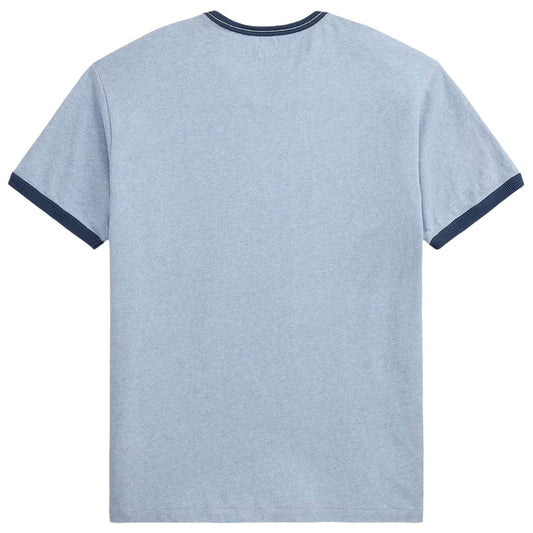 Double RL : LOGO JERSEY RINGER T-SHIRT (BLUE)