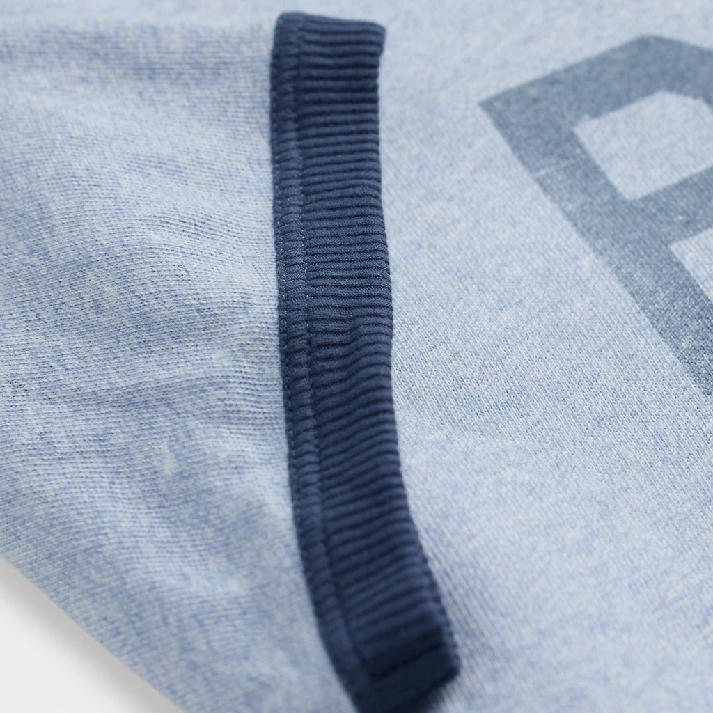 Double RL : LOGO JERSEY RINGER T-SHIRT (BLUE)