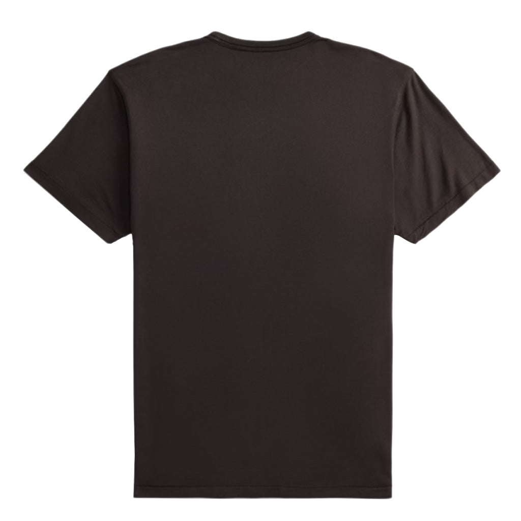 Double RL : GARMENT-DYED JERSEY GRAPHIC T-SHIRT (FADED BLACK)