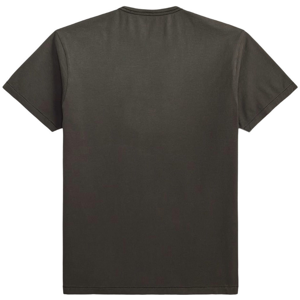 Double RL : SKULL PATCH JERSEY T-SHIRT (FADED BLACK)