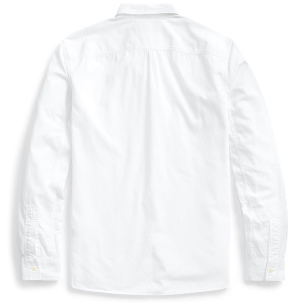 Double RL : TWILL WORK SHIRT (WHITE)