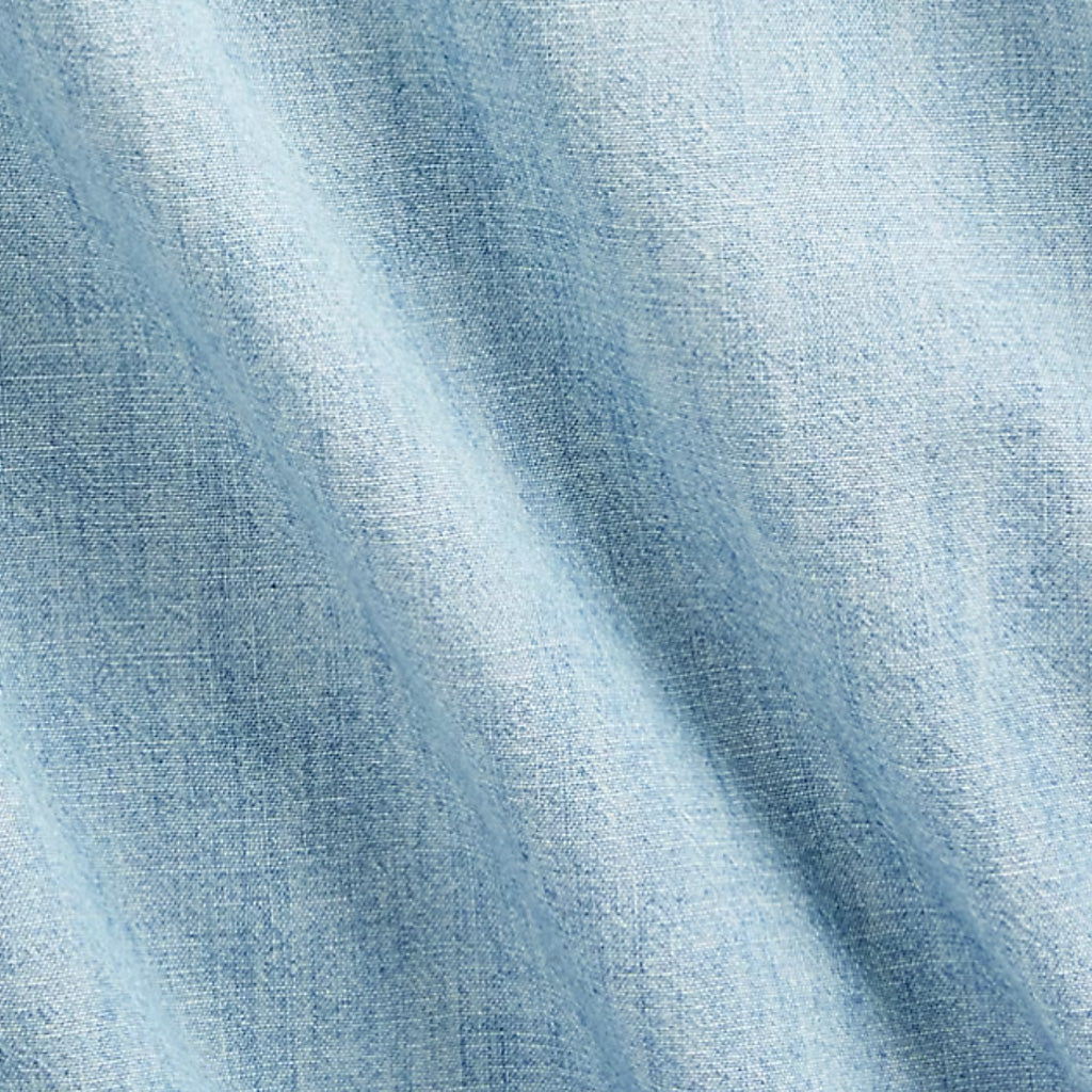 Double RL : SLIM FIT CHAMBRAY WESTERN SHIRT (DAVEY WASH)
