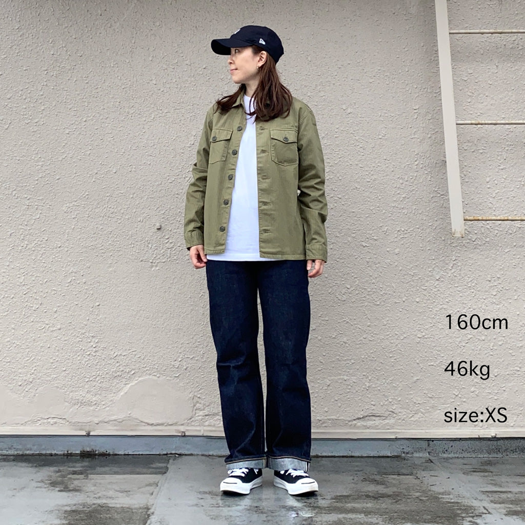 Double RL : HERRINGBONE TWILL SHIRT (MILITARY OLIVE)
