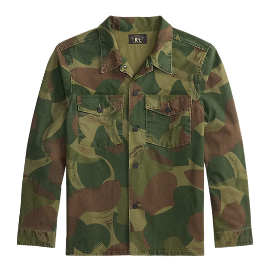 【SALE30%OFF】Double RL : CAMO POPLIN OVERSHIRT