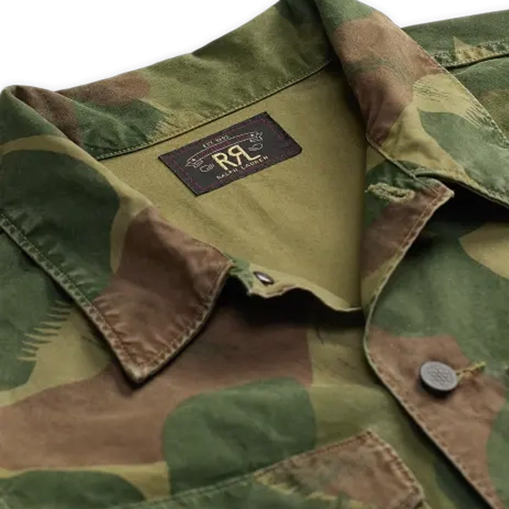 【SALE30%OFF】Double RL : CAMO POPLIN OVERSHIRT